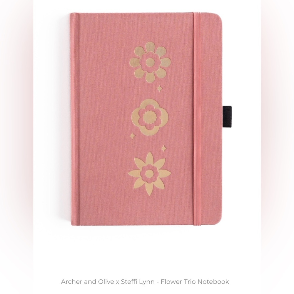 “Flower Trio Notebook” by Archer & Olive in collab with Steffi Lynn NIB